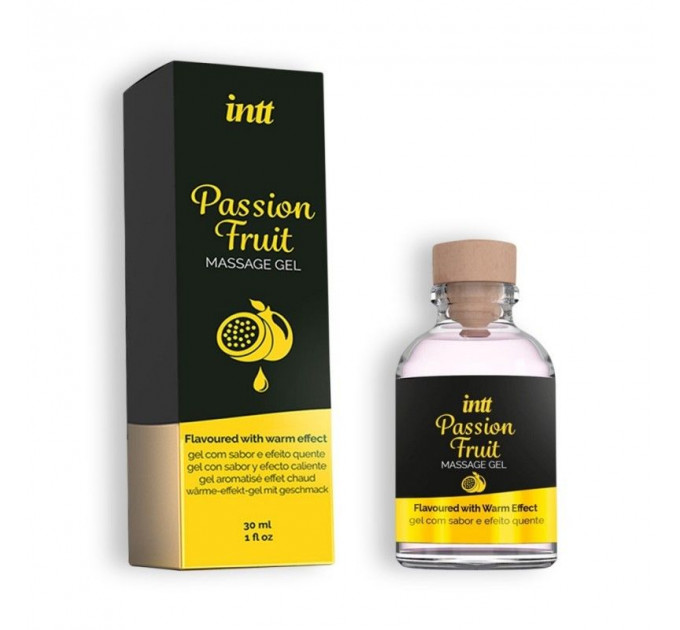 Съедобный массажный гель для интимных зон Intt PASSION FRUIT (30 мл)