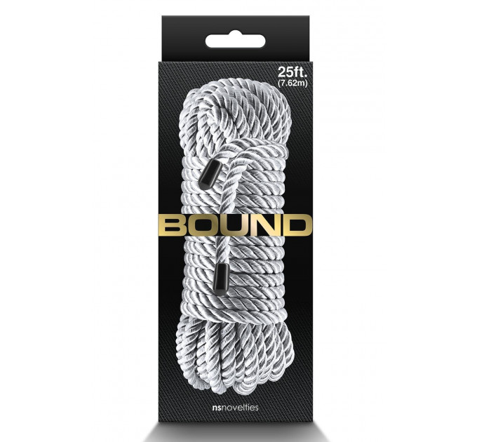 Шовковистий мотузок NS Novelties Bound сріблястий