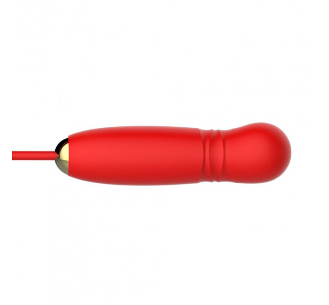 Вакуумний стимулятор у вигляді троянди Every Night Toys з пульсацією, червоний