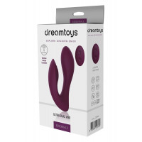 Вібратор подвійний стимуляцією з пультом керування Dream Toys Essentials Ultra Dual Vibe, фіолетовий Вібратор подвійний стимуляцією з пультом керування Dream Toys Essentials Ultra Dual Vibe, фіолетовий