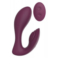 Вібратор подвійний стимуляцією з пультом керування Dream Toys Essentials Ultra Dual Vibe, фіолетовий Вібратор подвійний стимуляцією з пультом керування Dream Toys Essentials Ultra Dual Vibe, фіолетовий