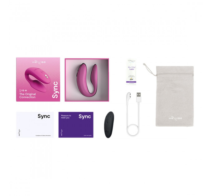 Инновационный смарт вибратор We Vibe Sync 2 Rose для пары, розовый
