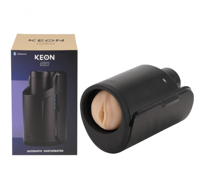 Интерактивный толкающий мастурбатор KIIROO Keon Combo Set с автоматическим корпусом, черный