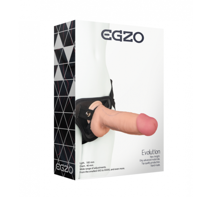 Страпон жіночий EGZO Evolution, Телесный
