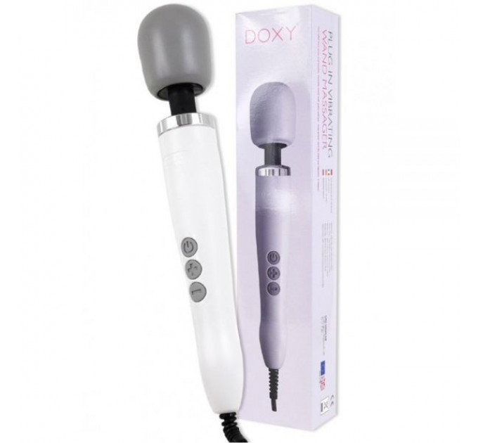 Вибромассажер-Микрофон DOXY Wand Massager, белый