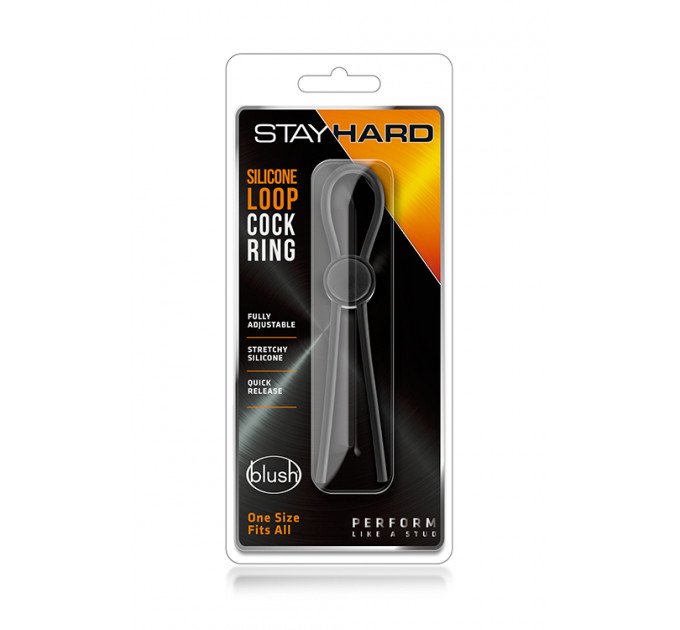 Регульоване ерекційне кільце STAY HARD SILICONE LOOP BLACK