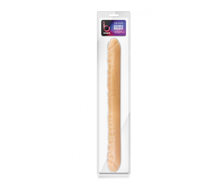 T330743 Двойной фаллоимитатор B YOURS 18INCH DOUBLE DILDO BEIGE
