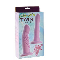 Страпон з двома фалоімітаторами ULTIMATE TWIN STRAP-ON