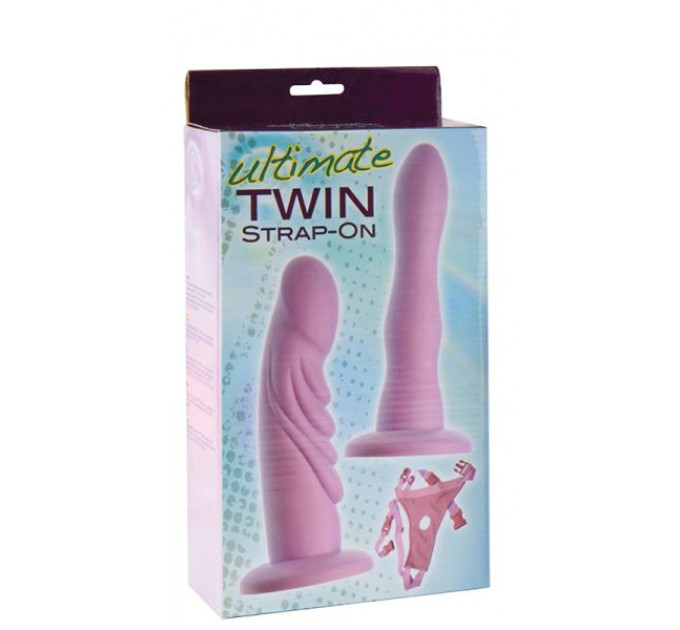 Страпон з двома фалоімітаторами ULTIMATE TWIN STRAP-ON
