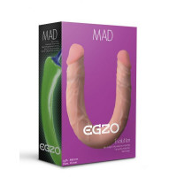 Двухсторонний фаллоимитатор EGZO MAD Ciberskin "FLEX&FIX" 46 см*4,5 см
