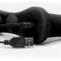 Подвійний страпон з вібрацією Strap U, з пультом дистанційного керування, силіконовий