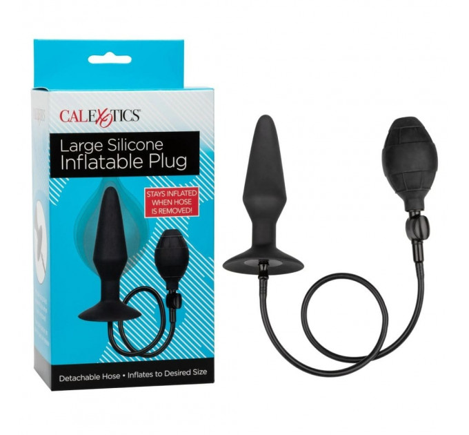 Анальная пробка с накачкой L CalExotics Silicone Inflatable Plug, 14 x 1.7–3.9 см