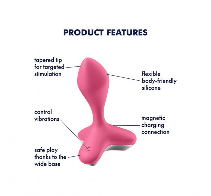 Анальна пробка з вібрацією у футуристичному дизайні Satisfyer Game Changer, рожевий