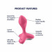 Анальна пробка з вібрацією у футуристичному дизайні Satisfyer Game Changer, рожевий