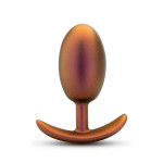 Анальная пробка со смещенным центром тяжести Anal Adventure Blush, силиконовая, розовое золото