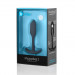 Анальна пробка із зміщеним центром ваги, S, B-vibe Snug Plug 1 чорна, 8.6 х 2.2 см