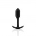 Анальна пробка із зміщеним центром ваги, S, B-vibe Snug Plug 1 чорна, 8.6 х 2.2 см
