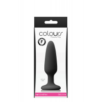 Анальная пробка силикон NS Novelties COLOURS PLEASURES SMALL PLUG BLACK