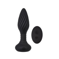 Анальна пробка з кульками на пульті Chisa Frisky Beaded Plug, чорний