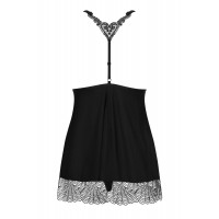 Бебідол Obsessive Chiccanta babydoll & thong black L/XL