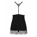Бебидолл Obsessive Chiccanta babydoll & thong black L/XL
