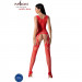 Бодистокинг ажурный с открытым доступом Passion BS099 red
