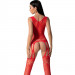Бодистокинг ажурный с открытым доступом Passion BS099 red