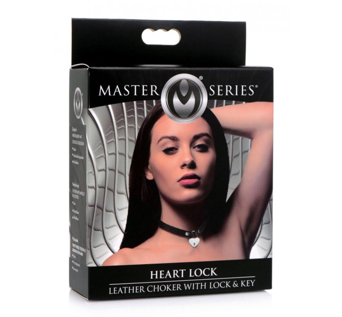 Чокер замок сердце (2ремешка 2ключа) Lock-It Heart Choker With Lockabl