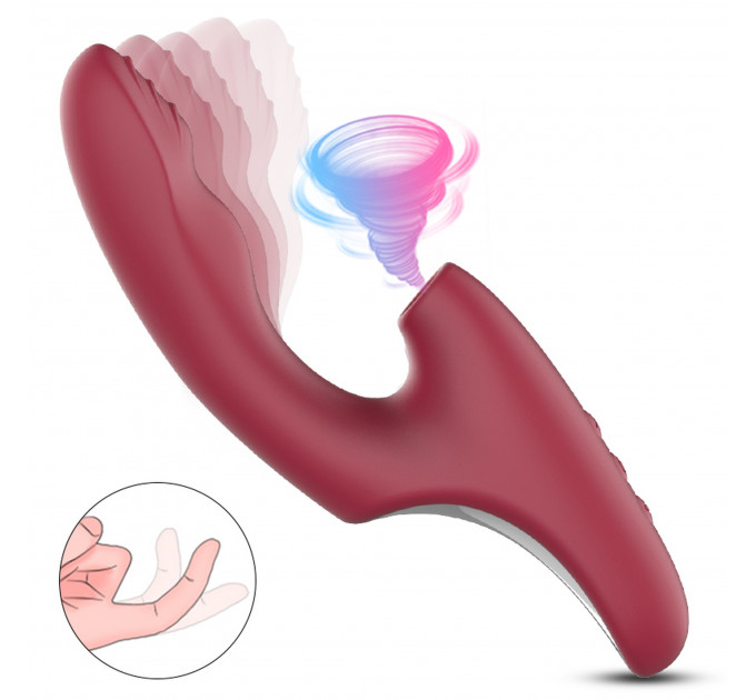 Двойной вибртор Wibrator-Silicone Vibrator USB 7+7+7 functions