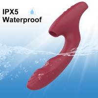 Подвійний вібратор Wibrator-Silicone Vibrator USB 7+7+7 функцій
