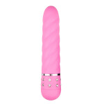 Вибратор рельефный Love Diamond Vibrator розовый, 11.4 см