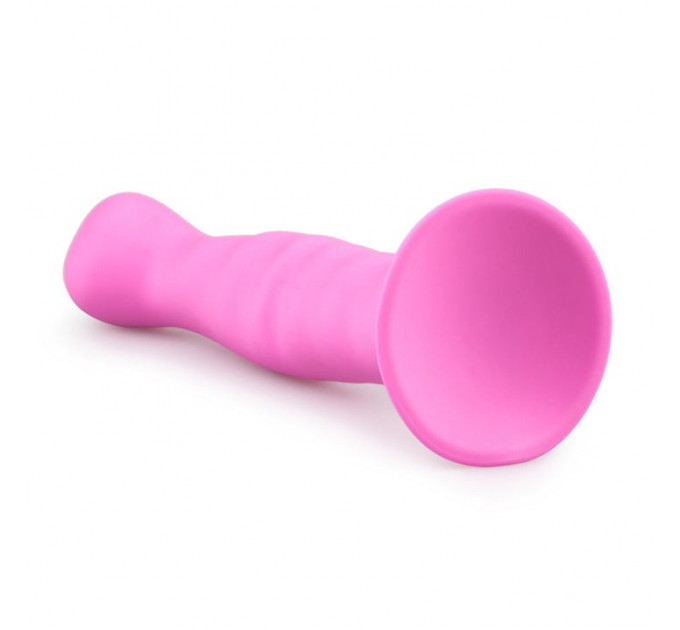 Фаллоимитатор на присоске Easytoys розовый, 14.2 х 2.8 см