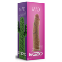 Фаллоимитатор реалистичный EGZO MAD Ciberskin Assertive Lover на присоске, телесный