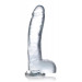 Фалломитатор реалистичный гигантский Jock Curve Toys, прозрачный, 29 х 5.8 см