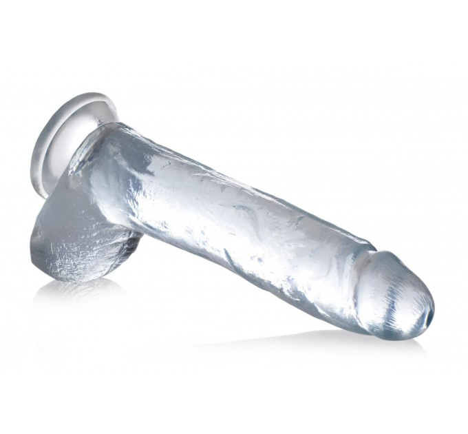 Фалломитатор реалистичный гигантский Jock Curve Toys, прозрачный, 29 х 5.8 см