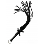 Флоггер с цветком DS Fetish Flogger L with flower, черный