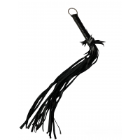 Флоггер с цветком DS Fetish Flogger L with flower, черный