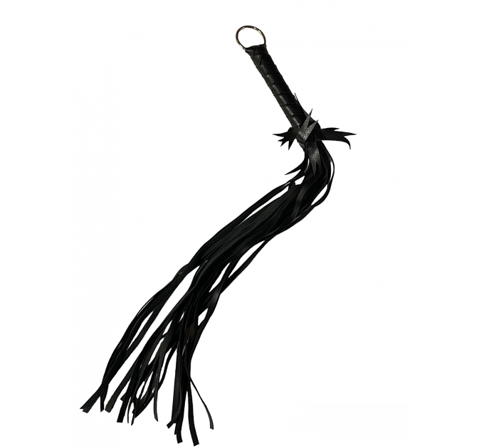 Флоггер с цветком DS Fetish Flogger L with flower, черный