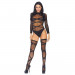 Боди с чулками Leg Avenue, черный, размер One Size
