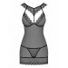 Пеньюар Obsessive 857-CHE-1 chemise S\M Черный