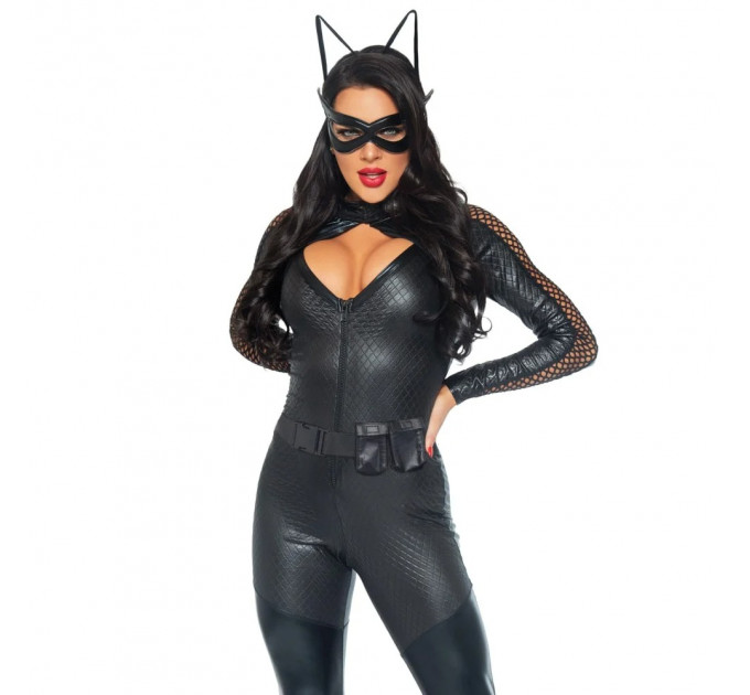 Костюм кошки Wicked Kitty Leg Avenue размер L, 4 предмета, черный