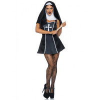 Костюм черниці Leg Avenue, L, Naughty Nun 2 предмети, чорний