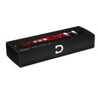 Масажер-мікрофон Doxy Die Cast 3R Wand Vibrator Rose Pattern, червоний, з трояндами.