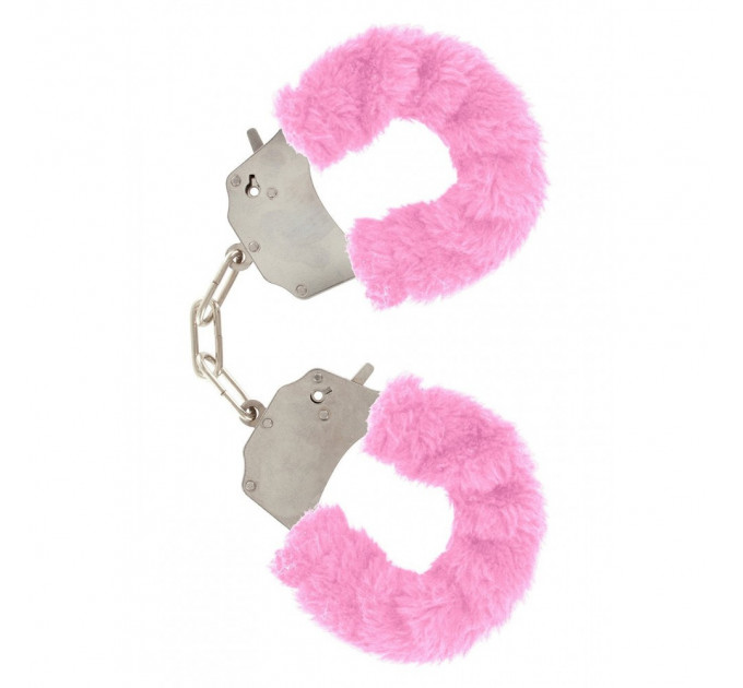Наручники розовые с мехом Toy Joy Furry fan cuffs