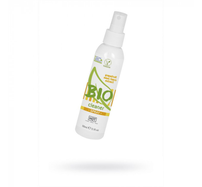 Дисплей з очищувачами для секс девайсів HOT BIO Cleaner Spray (12 шт. 50 мл)