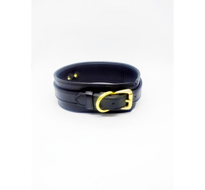 Ошейник с поводком DS Fetish Collar, синий