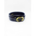 Ошейник с поводком DS Fetish Collar, синий