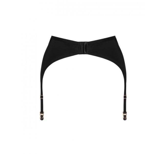Пояс для чулок Obsessive Nesari garter belt, черный, XS/S