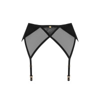 Пояс для чулок Obsessive Nesari garter belt, черный, XS/S