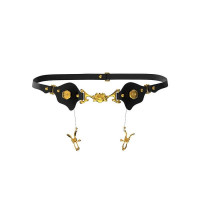 Пояс із затискачами на статеві губи UPKO Mystic Bond Collection, чорний